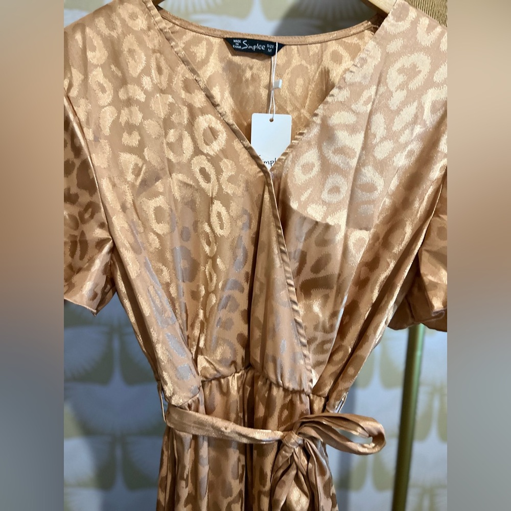 Chiffon V Neck Ruffle Midi Dress / Beach Wrap Dress
